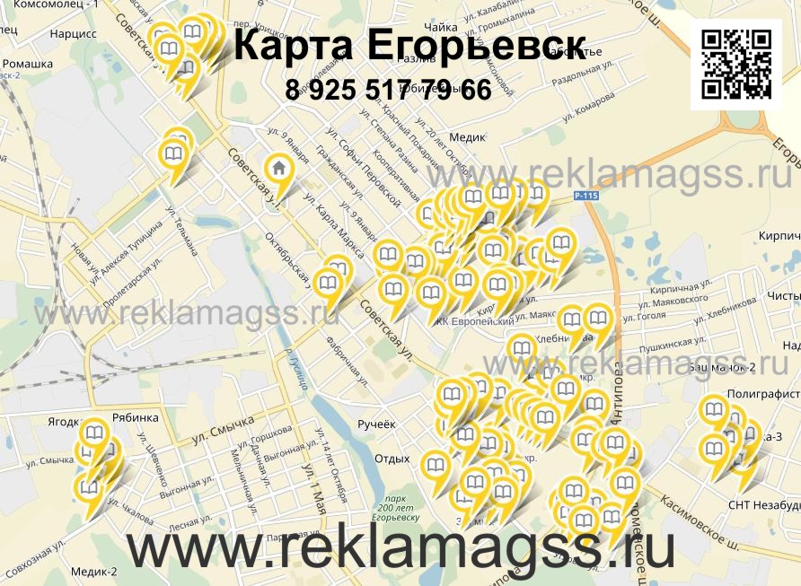 Карта г егорьевск